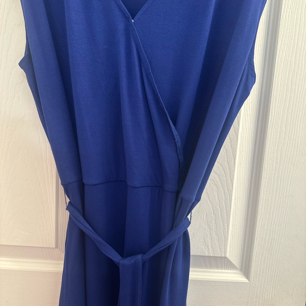 Serra Blue Wrap Dress size size XL - Picture 6 of 7
